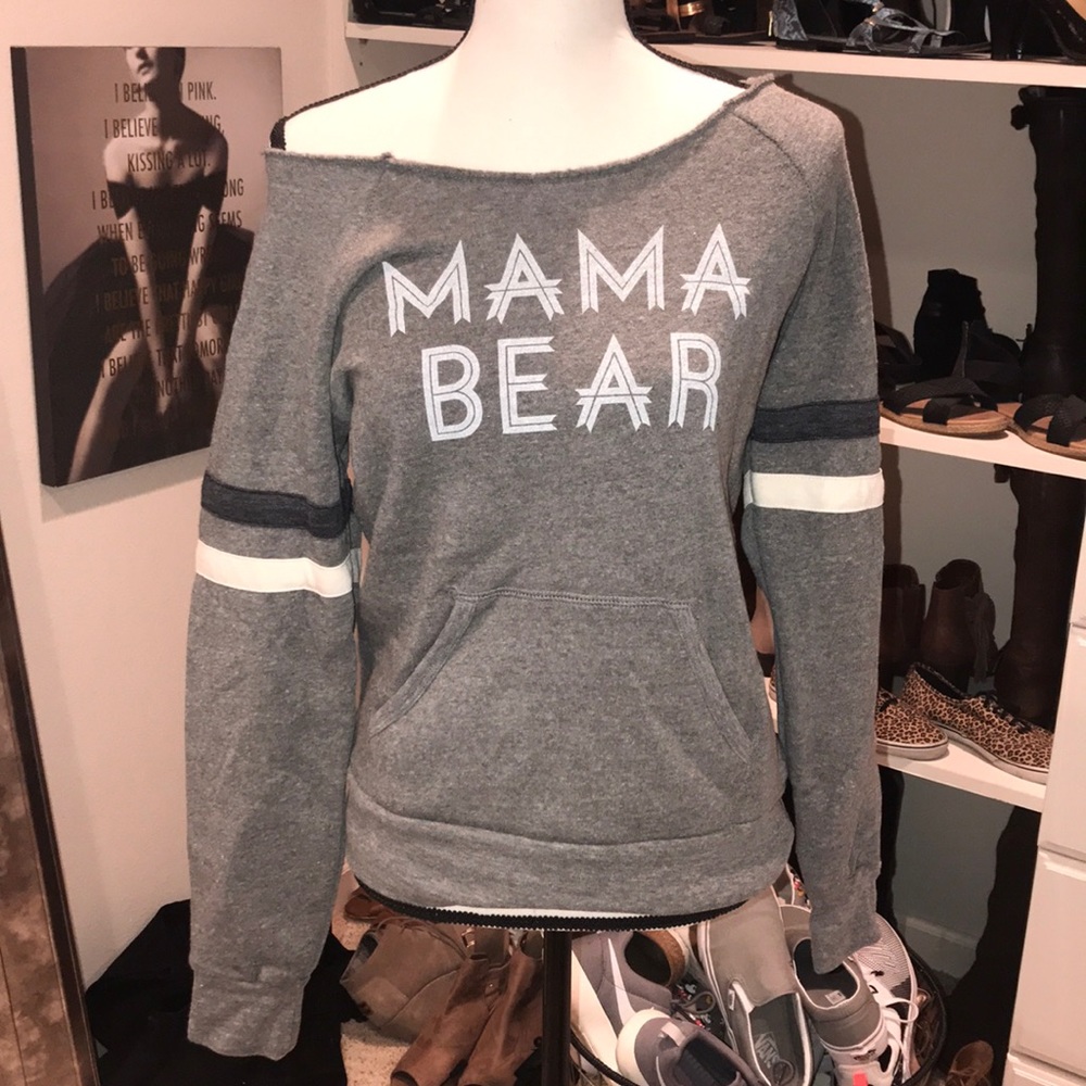 Mama Bear Raw edge sweatshirt